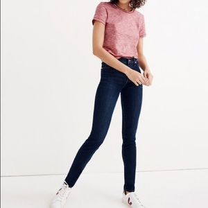Madewell high rise skinny jeans larkspur wash